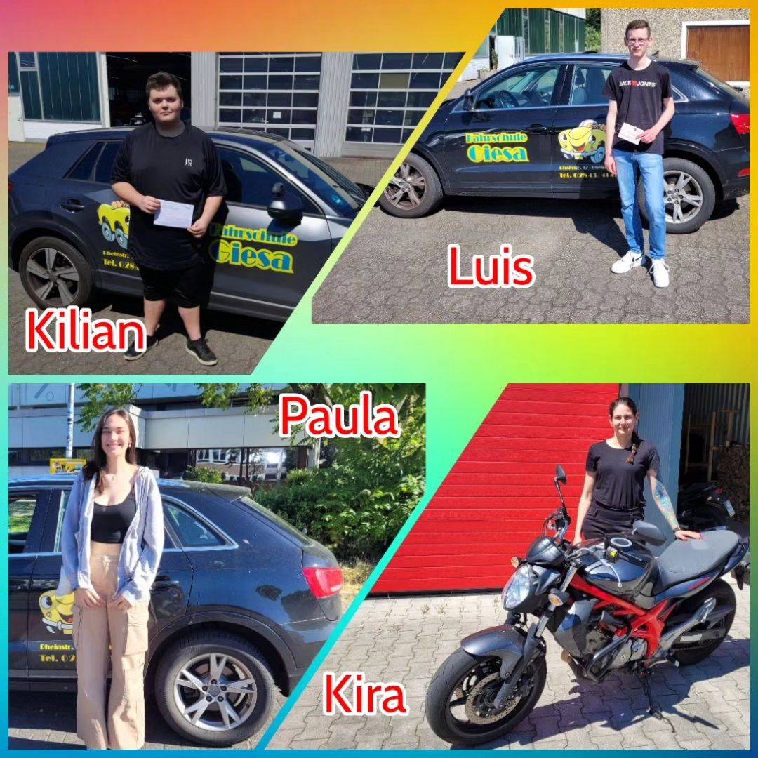 15.06.2023: Unsere neuen Führerscheininhaber vom Niederrhein
