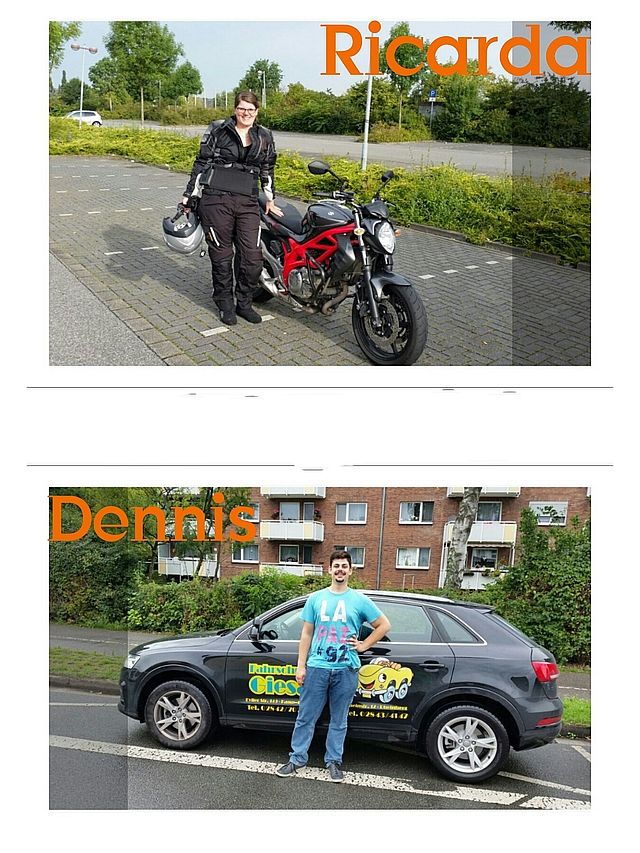 Führerscheinneulinge Ricarda & Dennis