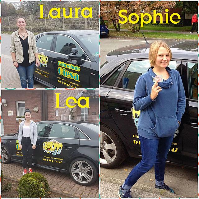 Führerscheinneulinge Laura, Lea & Sophie