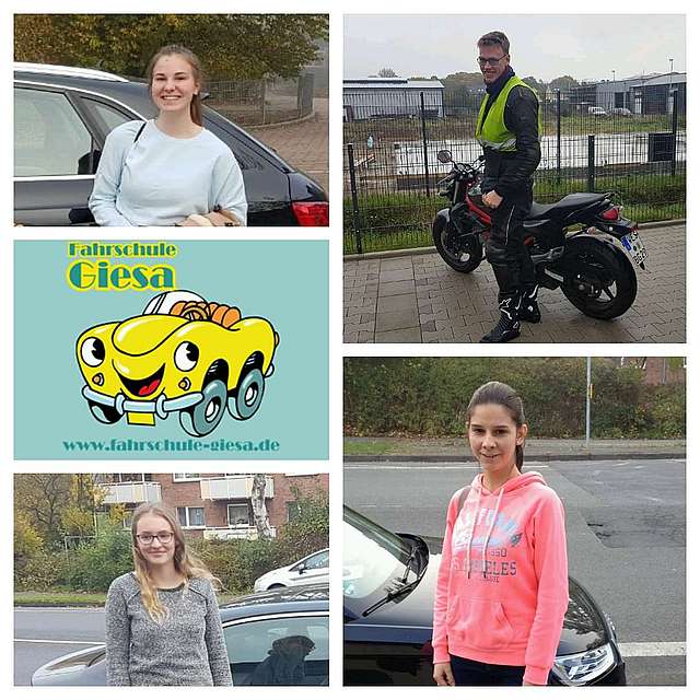 Führerscheinneulinge Vivien, Marius, Katharina & Svenja