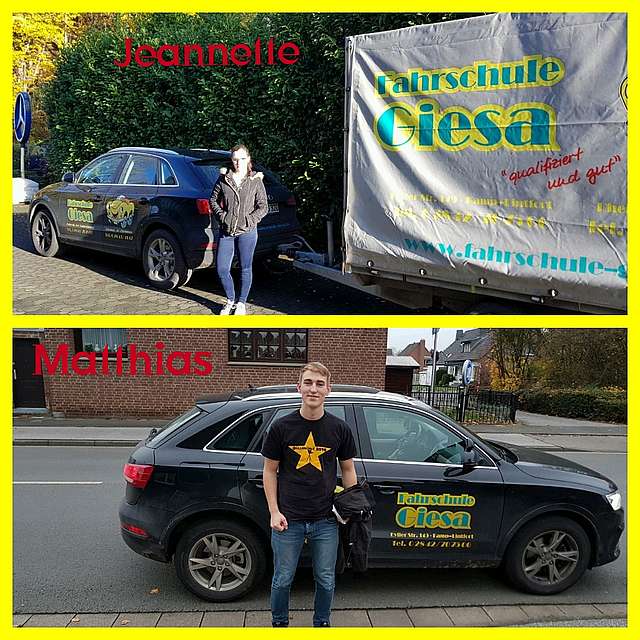 Führerscheinneulinge Jeannette & Matthias