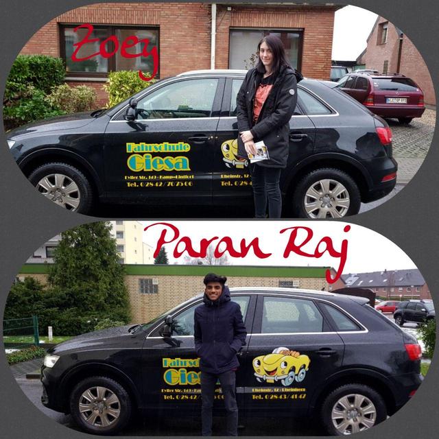 Führerscheinneulinge Zoey & Paran Ray